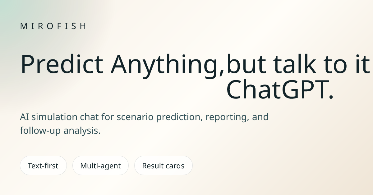 Predict Anything, but talk to it like ChatGPT